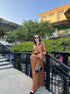 Women Collar Down Casual Shirts With Skirts and Belt Sets